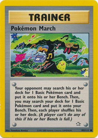 Pokemon March (102/111) [Neo Genesis Unlimited] | Card Merchant Takapuna