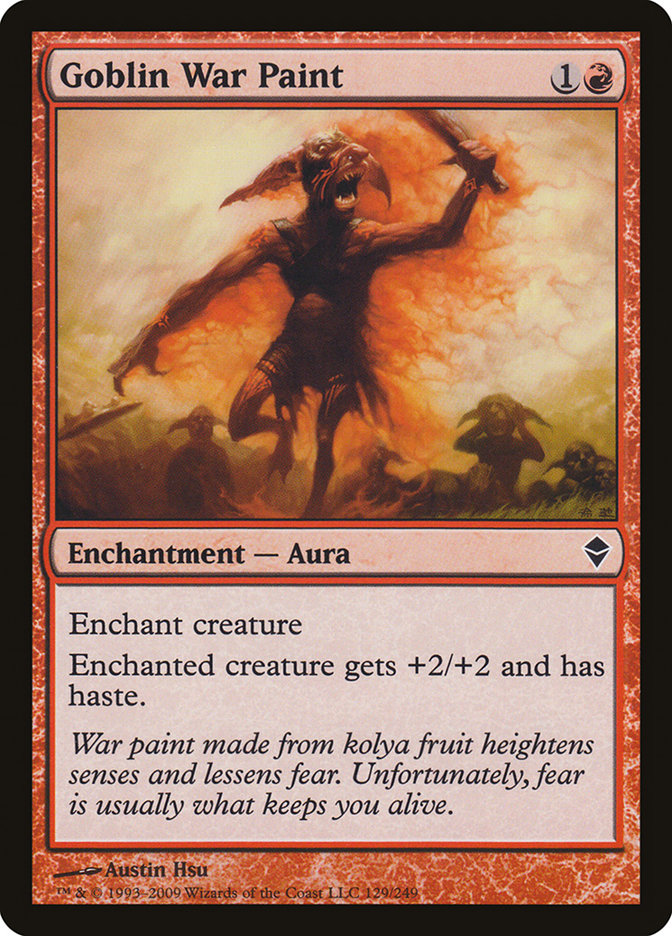 Goblin War Paint [Zendikar] | Card Merchant Takapuna