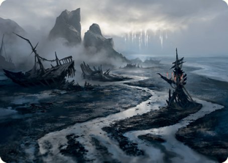 Shipwreck Marsh Art Card [Innistrad: Midnight Hunt Art Series] | Card Merchant Takapuna