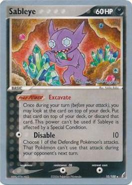 Sableye (10/100) (Intimidation - Tristan Robinson) [World Championships 2008] | Card Merchant Takapuna