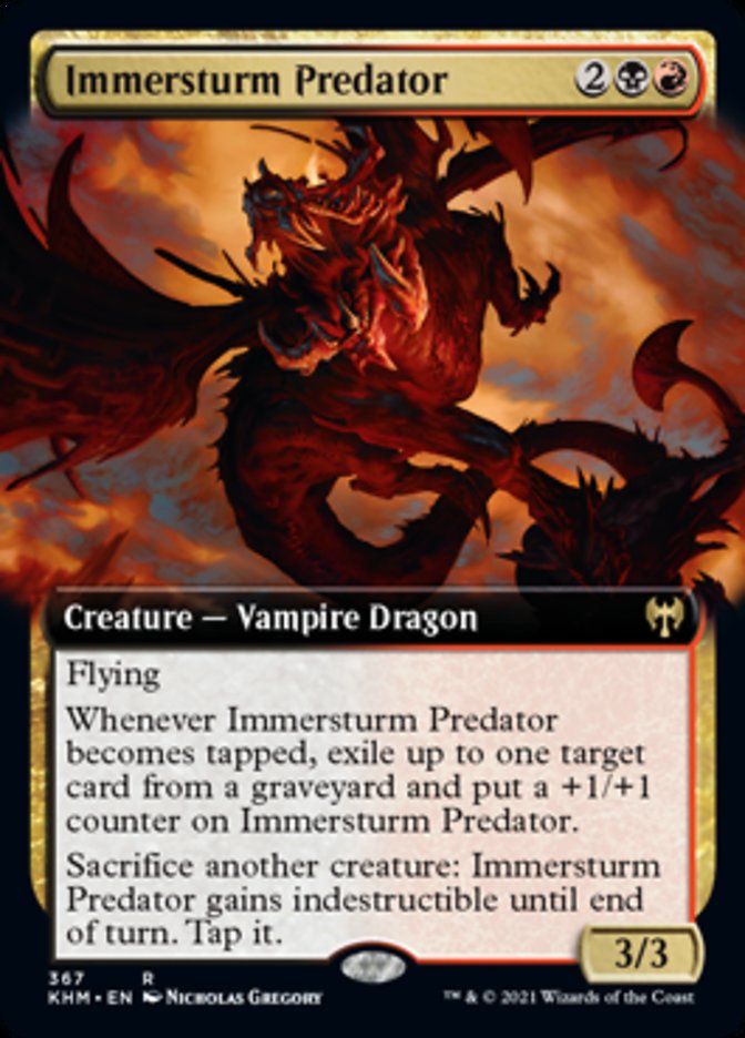 Immersturm Predator (Extended Art) [Kaldheim] | Card Merchant Takapuna