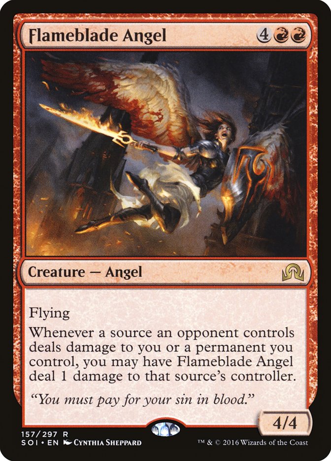 Flameblade Angel [Shadows over Innistrad] | Card Merchant Takapuna