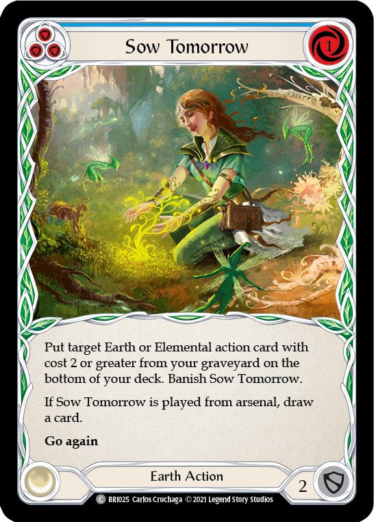 Sow Tomorrow (Blue) [BRI025] (Tales of Aria Briar Blitz Deck)  1st Edition Normal | Card Merchant Takapuna
