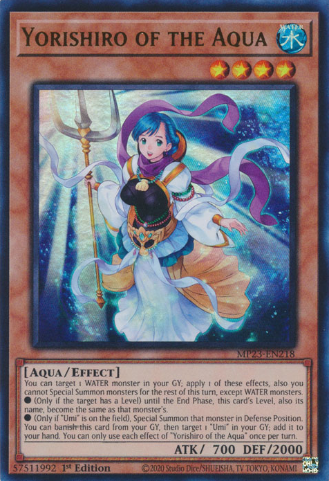 Yorishiro of the Aqua [MP23-EN218] Ultra Rare | Card Merchant Takapuna