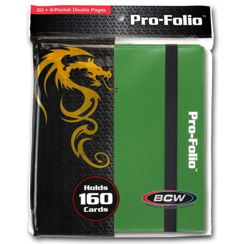 BCW 4 pocket profolio green | Card Merchant Takapuna