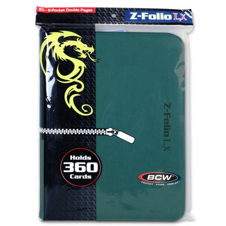 BCW Zipper-Folio LX 9-Pocket - Teal | Card Merchant Takapuna