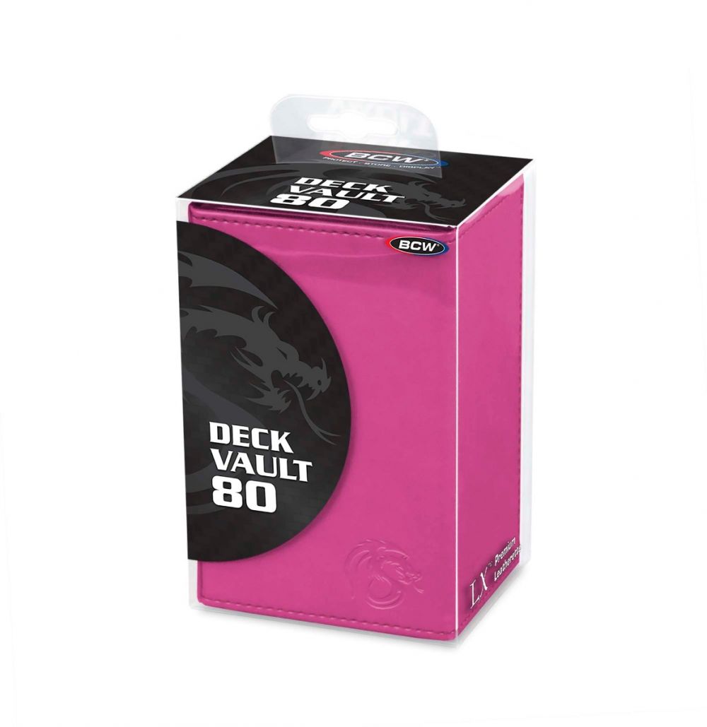 BCW Deck Vault LX (80) Pink | Card Merchant Takapuna