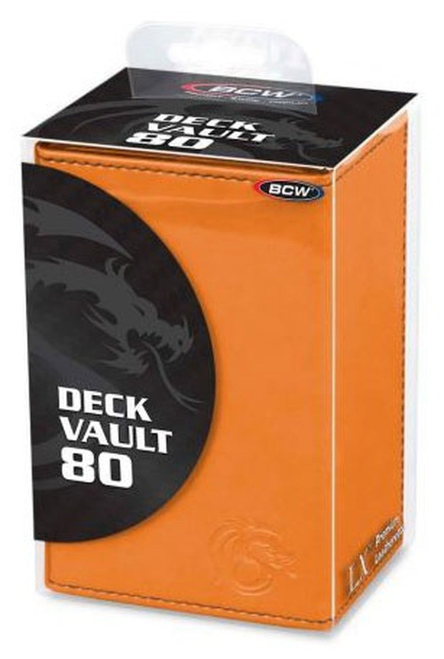 BCW Deck Vault LX (80) Orange | Card Merchant Takapuna