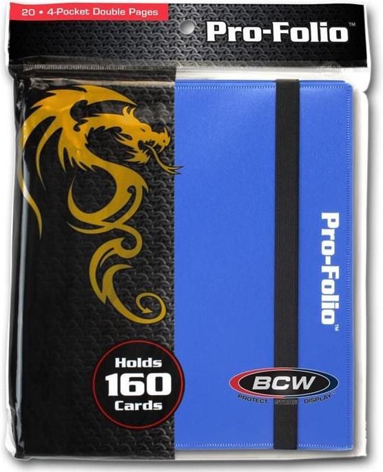 BCW 4 pocket profolio blue | Card Merchant Takapuna