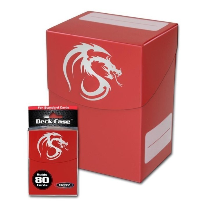 BCW Deck Case - Red (80 Cards) | Card Merchant Takapuna