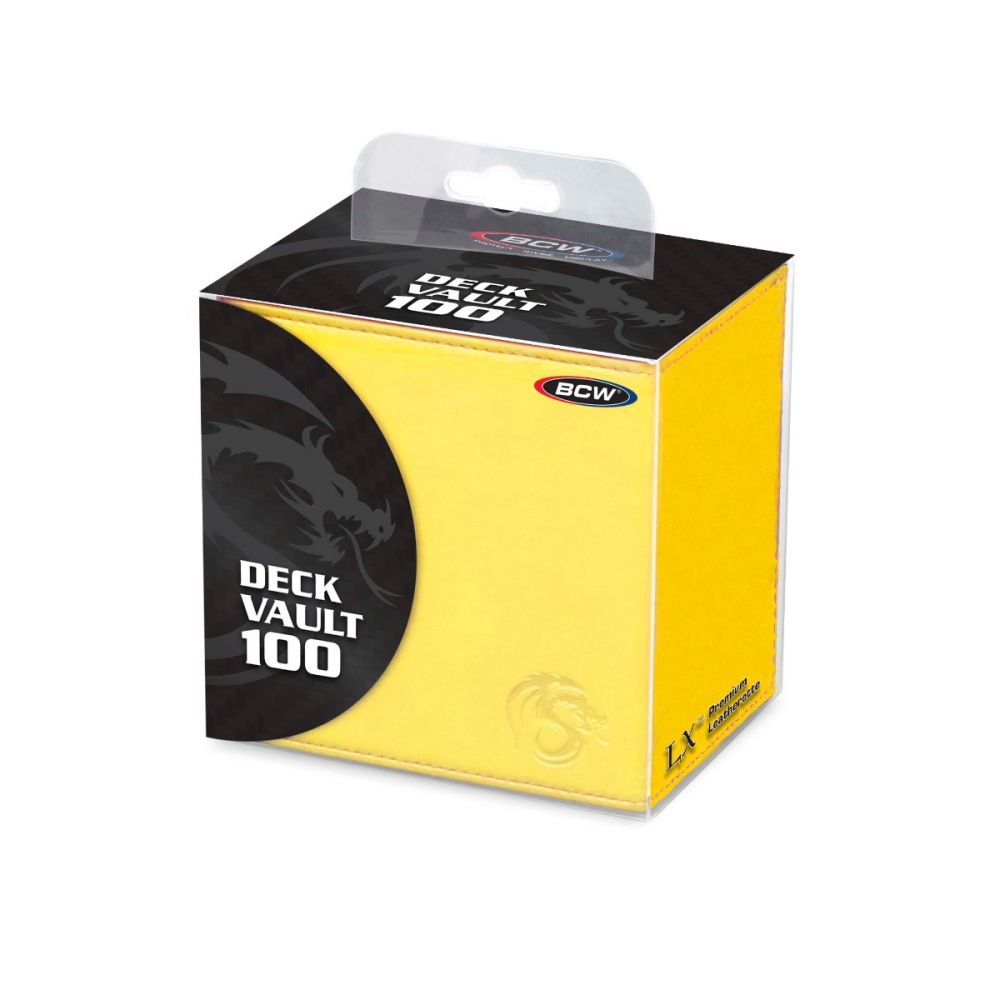 BCW Deck Vault lx (100) Yellow | Card Merchant Takapuna