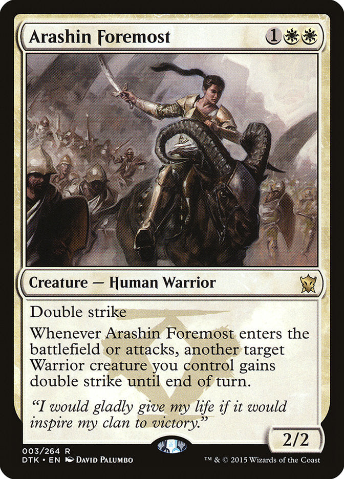 Arashin Foremost [Dragons of Tarkir] | Card Merchant Takapuna