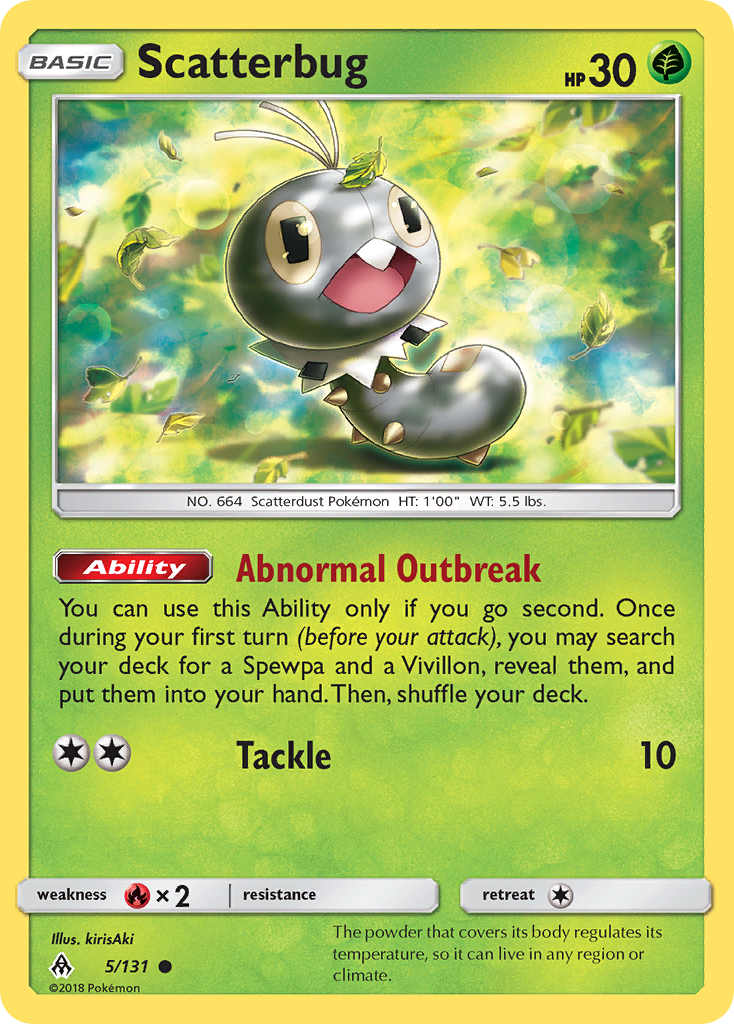 Scatterbug (5/131) [Sun & Moon: Forbidden Light] | Card Merchant Takapuna