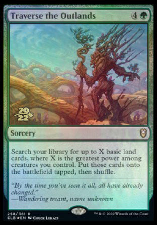Traverse the Outlands [Commander Legends: Battle for Baldur's Gate Prerelease Promos] | Card Merchant Takapuna