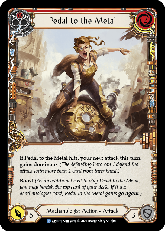 Pedal to the Metal (Red) [U-ARC011] (Arcane Rising Unlimited)  Unlimited Normal | Card Merchant Takapuna