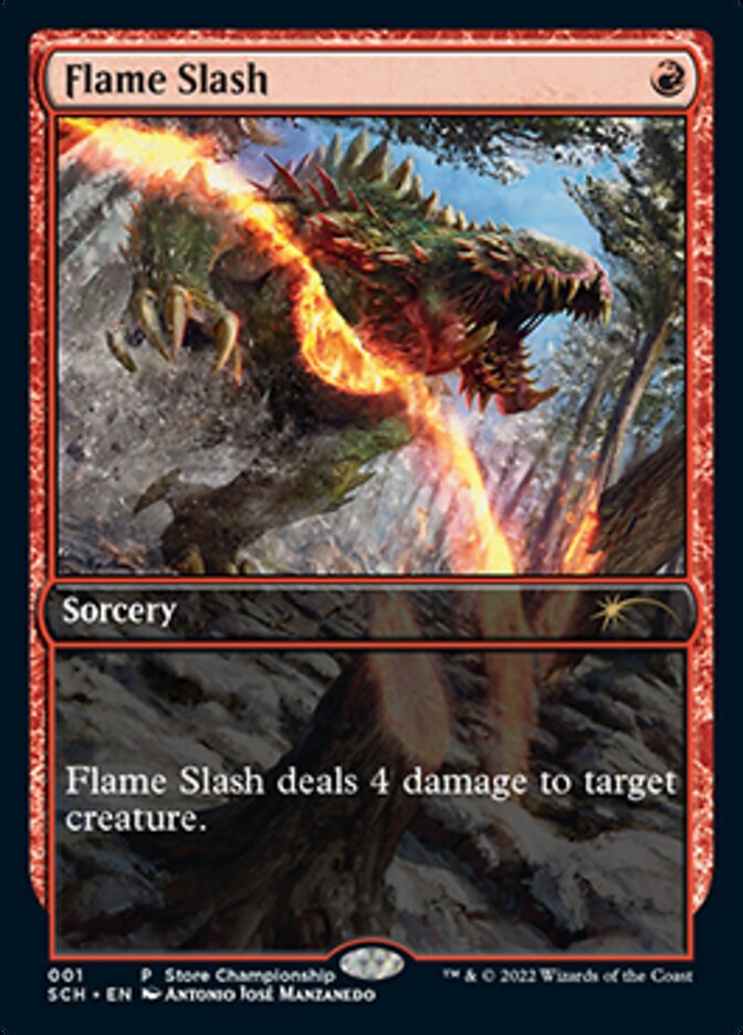 Flame Slash (Extended Art) [Store Championships 2022] | Card Merchant Takapuna