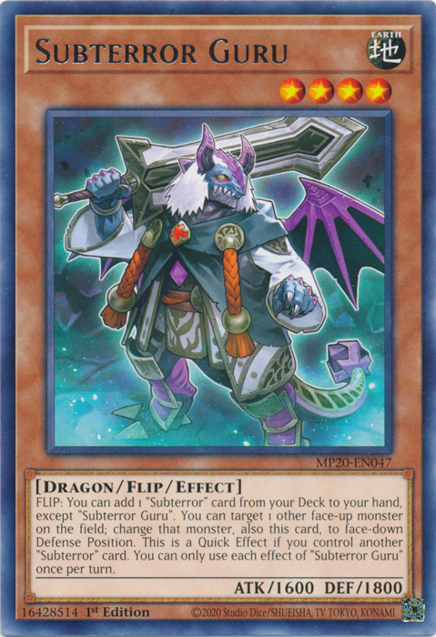 Subterror Guru [MP20-EN047] Rare | Card Merchant Takapuna