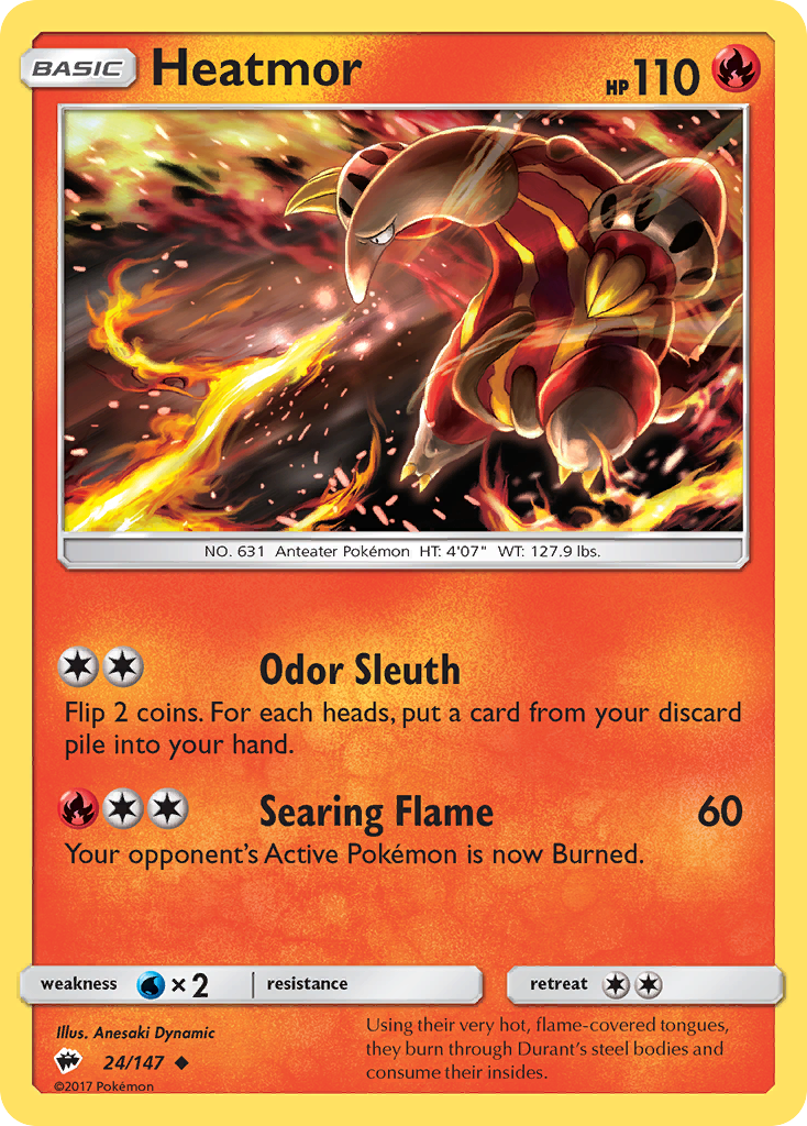 Heatmor (24/147) [Sun & Moon: Burning Shadows] | Card Merchant Takapuna