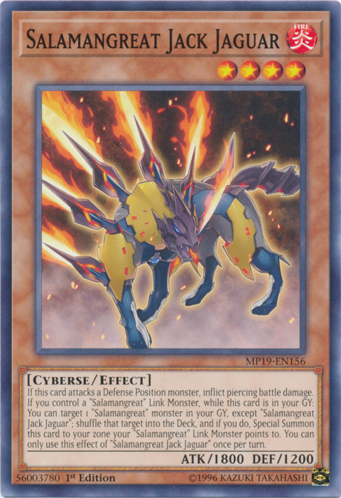 Salamangreat Jack Jaguar [MP19-EN156] Common | Card Merchant Takapuna