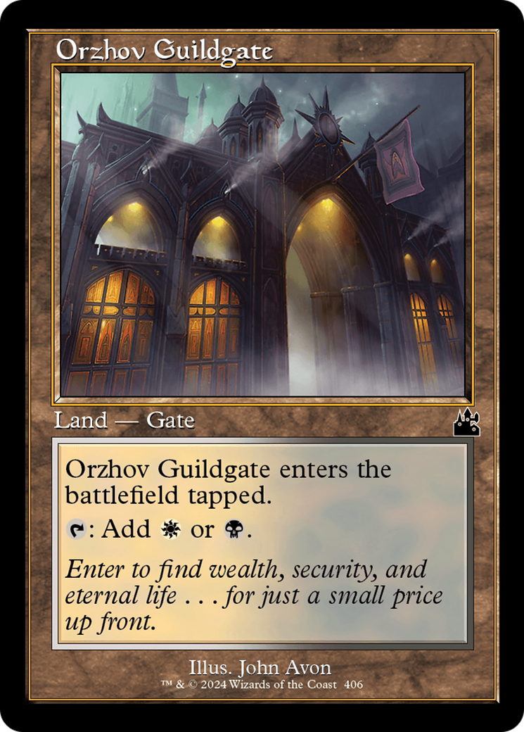 Orzhov Guildgate (Retro Frame) [Ravnica Remastered] | Card Merchant Takapuna