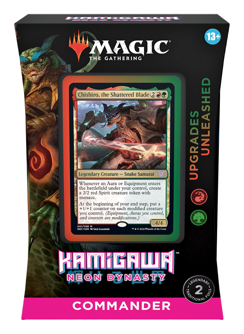 MTG Kamigawa Neon Dynasty Commander Deck - Upgrades Unleased | Card Merchant Takapuna