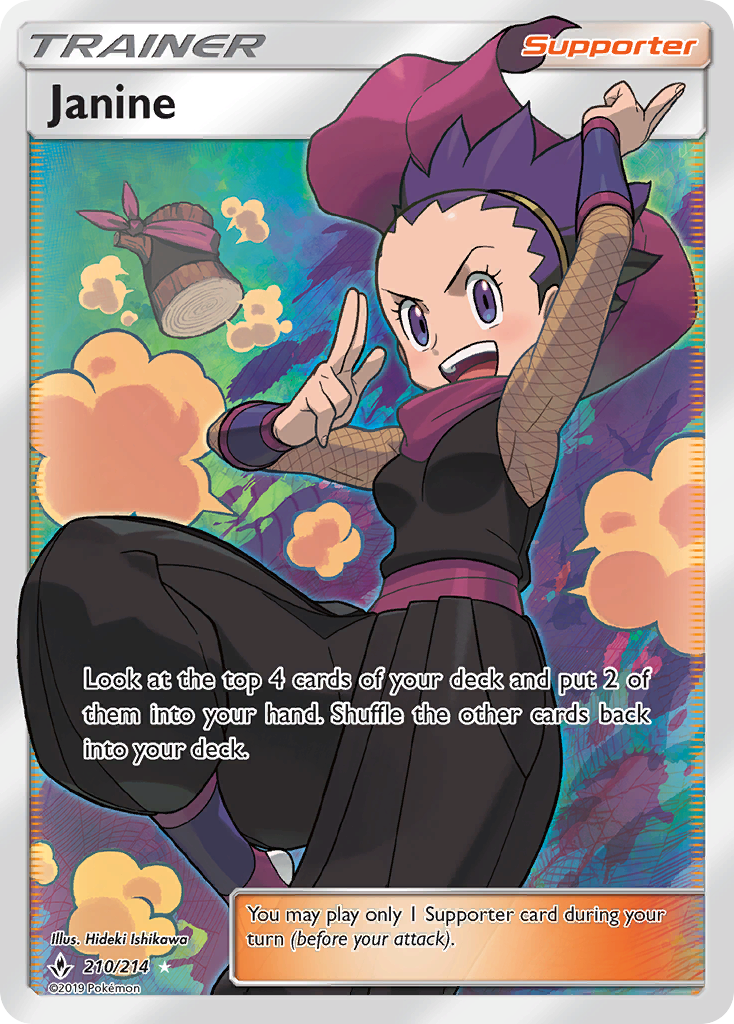 Janine (210/214) [Sun & Moon: Unbroken Bonds] | Card Merchant Takapuna