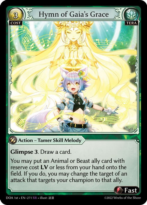Hymn of Gaia's Grace (271) [Dawn of Ashes: 1st Edition] | Card Merchant Takapuna
