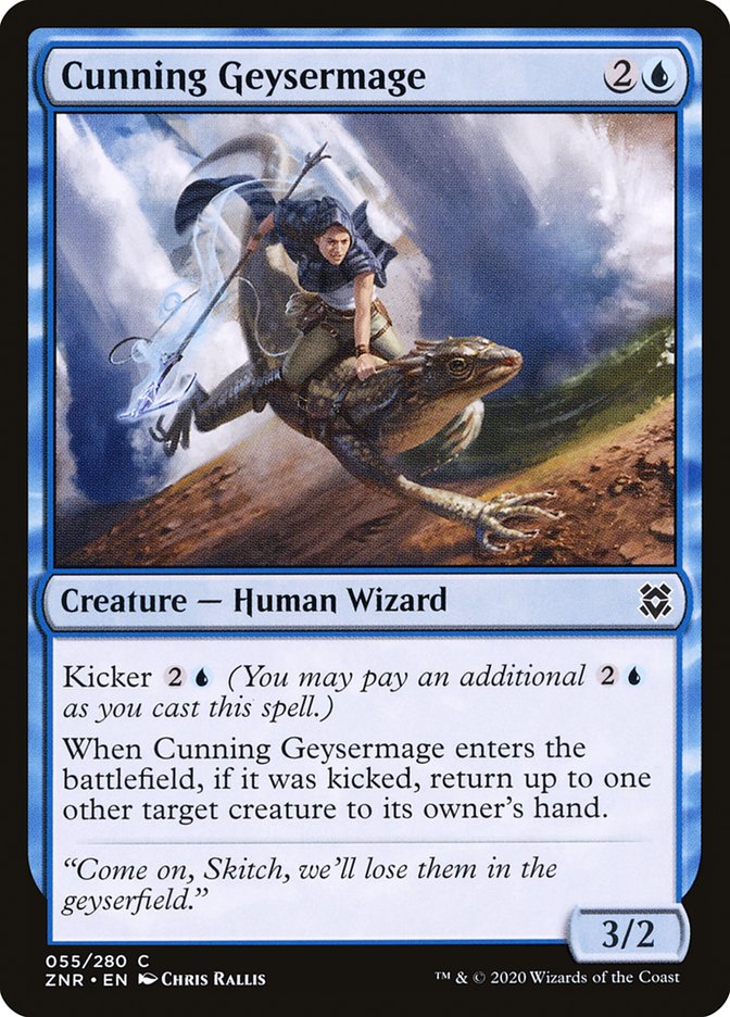 Cunning Geysermage [Zendikar Rising] | Card Merchant Takapuna