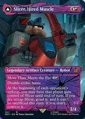 Slicer, Hired Muscle // Slicer, High-Speed Antagonist (Shattered Glass) [Transformers] | Card Merchant Takapuna