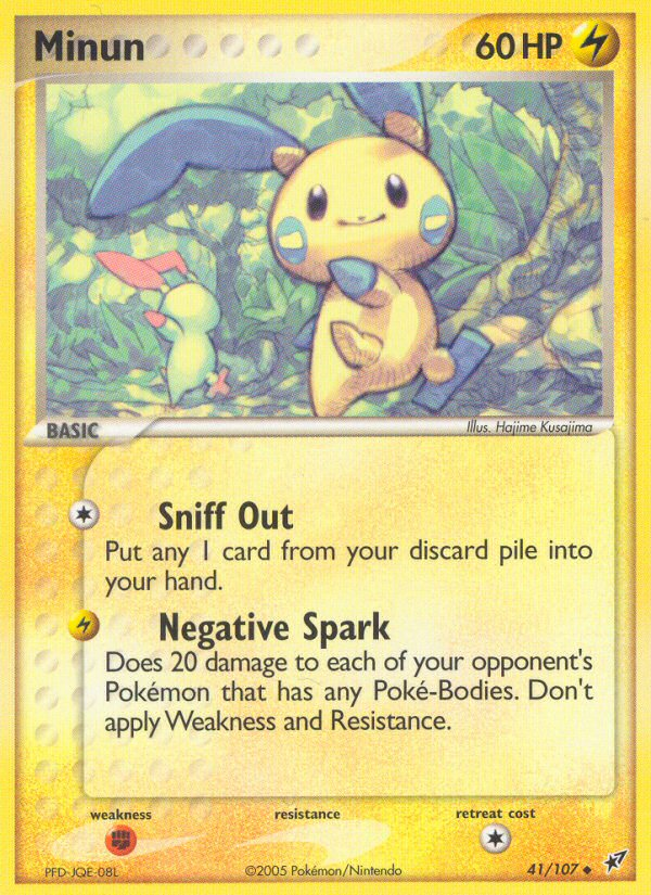 Minun (41/107) [EX: Deoxys] | Card Merchant Takapuna