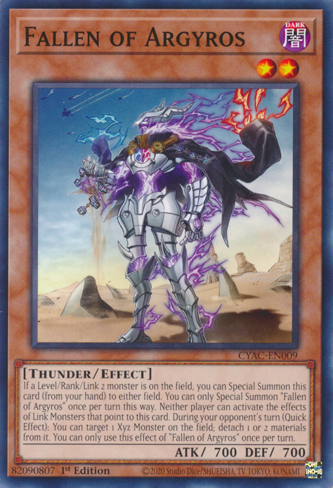 Fallen of Argyros [CYAC-EN009] Common | Card Merchant Takapuna
