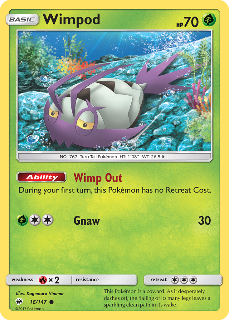 Wimpod (16/147) [Sun & Moon: Burning Shadows] | Card Merchant Takapuna