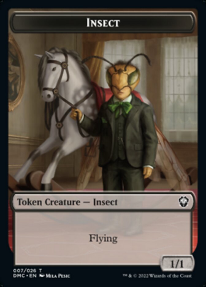 Insect Token [Dominaria United Commander Tokens] | Card Merchant Takapuna