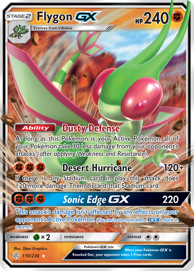 Flygon GX (110/236) [Sun & Moon: Cosmic Eclipse] | Card Merchant Takapuna