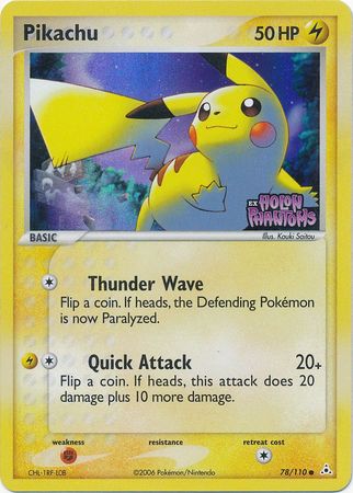 Pikachu (78/110) (Stamped) [EX: Holon Phantoms] | Card Merchant Takapuna