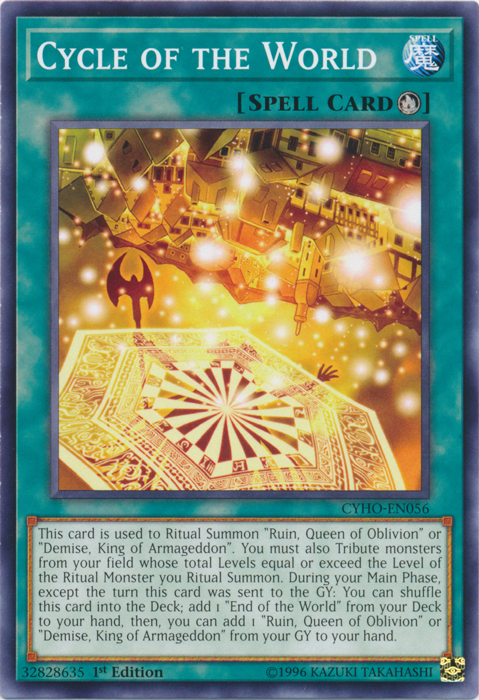 Cycle of the World [CYHO-EN056] Common | Card Merchant Takapuna