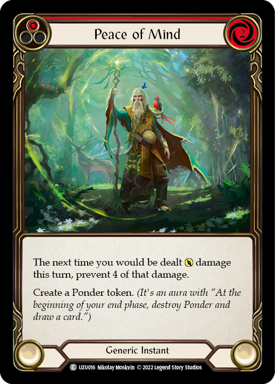 Peace of Mind (Red) [UZU016] (Outsiders Uzuri Blitz Deck) | Card Merchant Takapuna