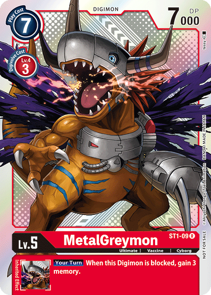 MetalGreymon [ST1-09] (Tournament Pack Vol.2) [Starter Deck: Gaia Red Promos] | Card Merchant Takapuna