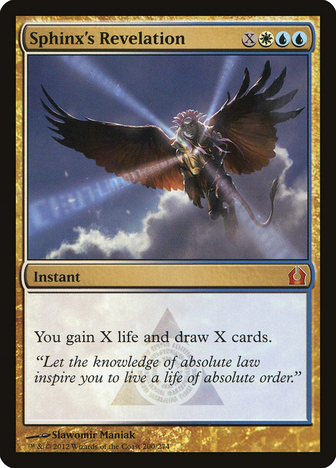Sphinx's Revelation [Return to Ravnica] | Card Merchant Takapuna