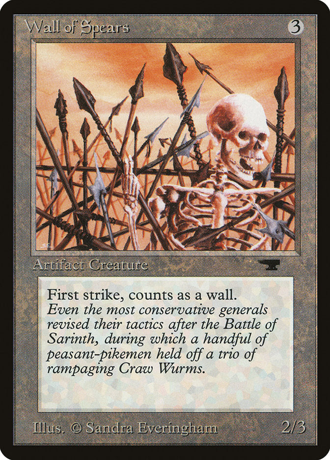 Wall of Spears [Antiquities] | Card Merchant Takapuna