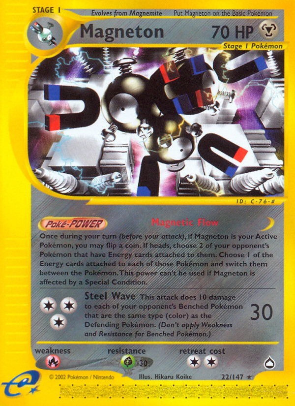 Magneton (22/147) [Aquapolis] | Card Merchant Takapuna