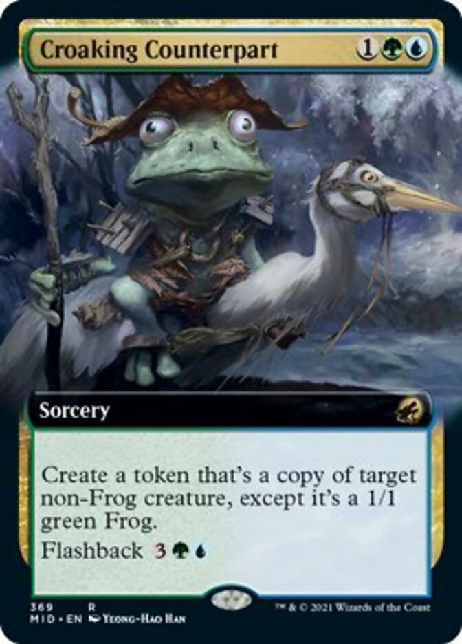 Croaking Counterpart (Extended Art) [Innistrad: Midnight Hunt] | Card Merchant Takapuna