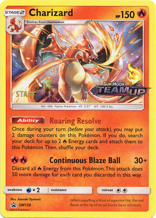 Charizard (SM158) (Staff) [Sun & Moon: Black Star Promos] | Card Merchant Takapuna