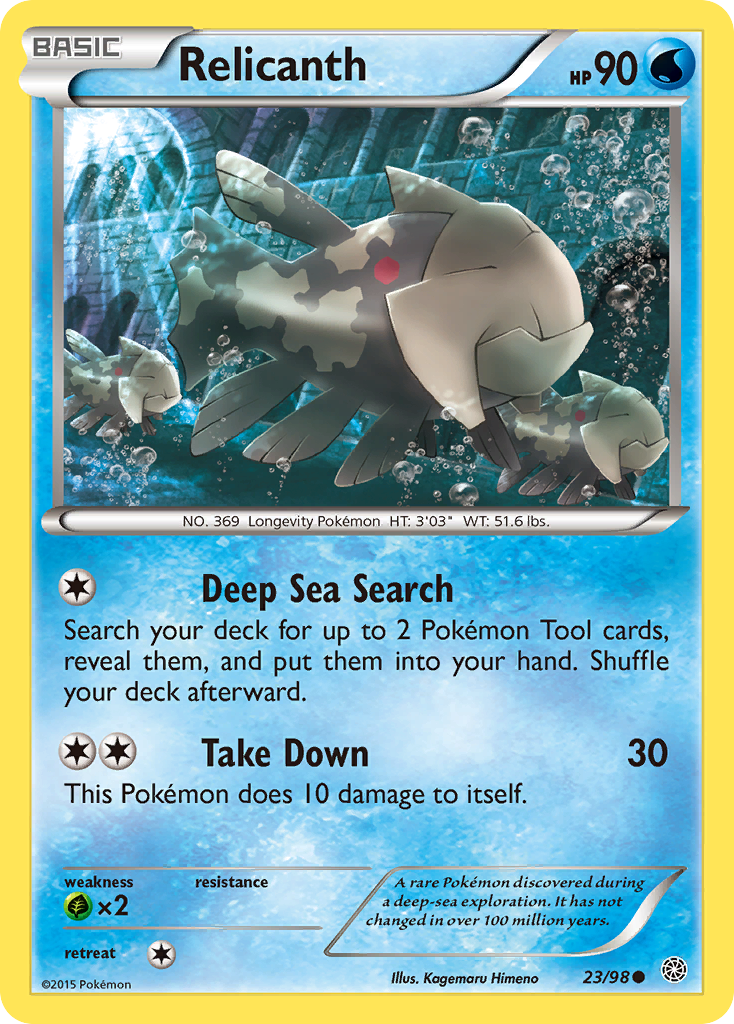 Relicanth (23/98) [XY: Ancient Origins] | Card Merchant Takapuna