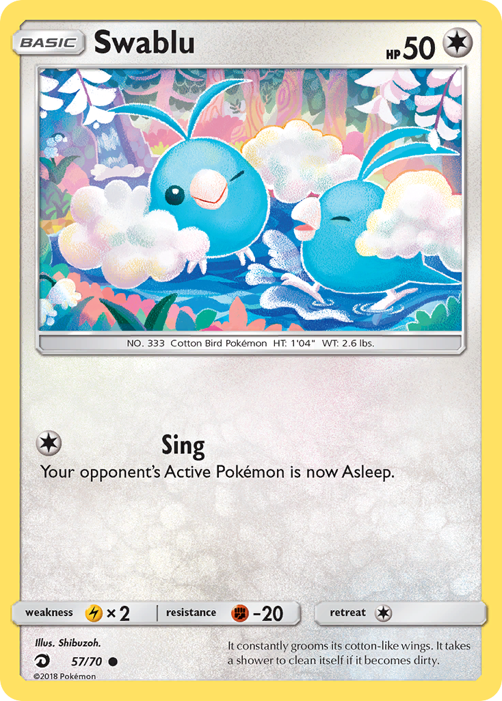 Swablu (57/70) [Sun & Moon: Dragon Majesty] | Card Merchant Takapuna