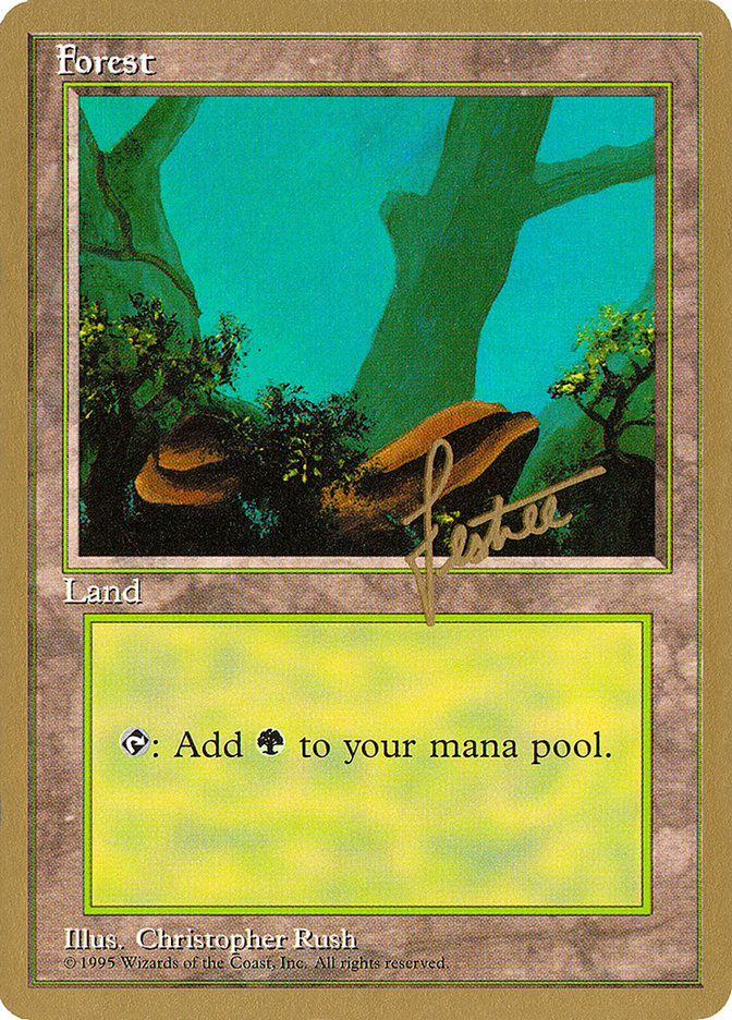 Forest (bl378) (Bertrand Lestree) [Pro Tour Collector Set] | Card Merchant Takapuna