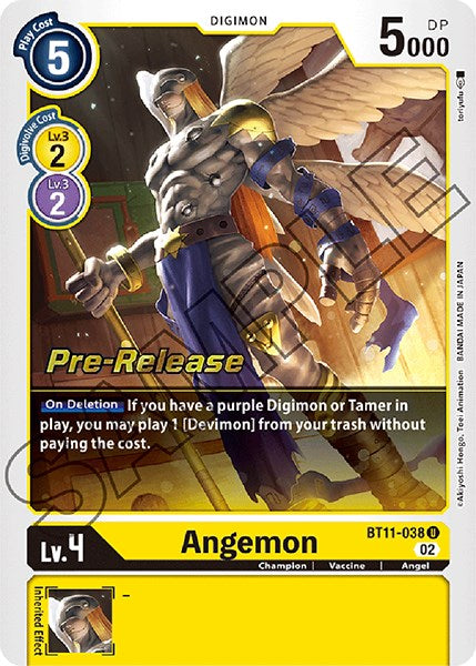 Angemon [BT11-038] [Dimensional Phase Pre-Release Promos] | Card Merchant Takapuna