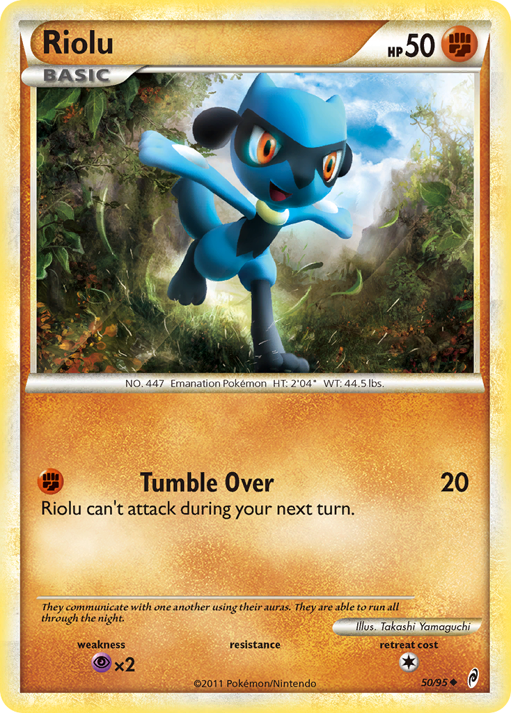 Riolu (50/95) [HeartGold & SoulSilver: Call of Legends] | Card Merchant Takapuna