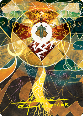 Lightning Bolt Art Card (Gold-Stamped Signature) [Strixhaven: School of Mages Art Series] | Card Merchant Takapuna