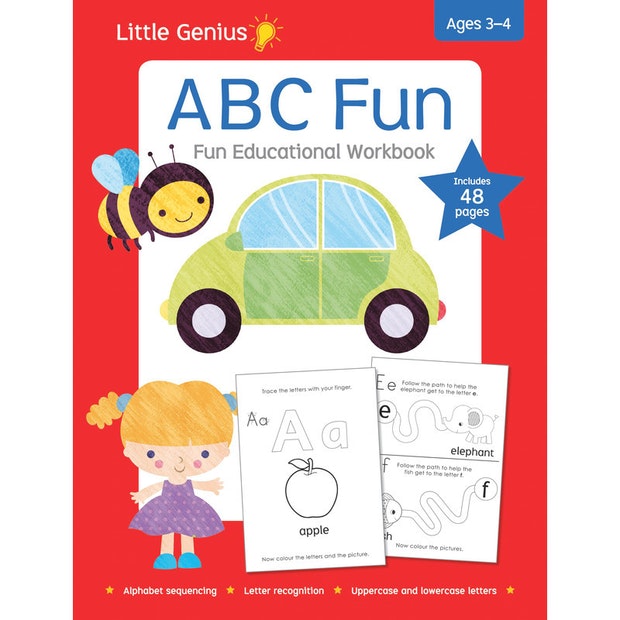Little Genius- ABC Fun workbook | Card Merchant Takapuna